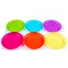 Cuddly Hippo Kids Plastic Dinnerware Set of 6 Multi Color