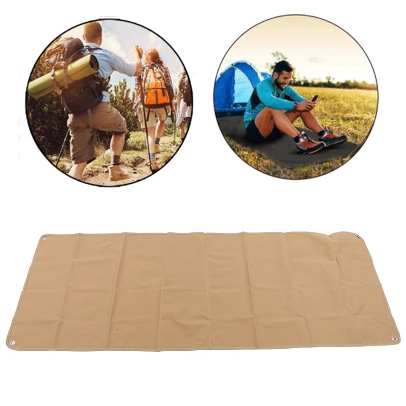 Beach Mat Portable Waterproof 900D Nylon Fabric Metal Holes Soft
