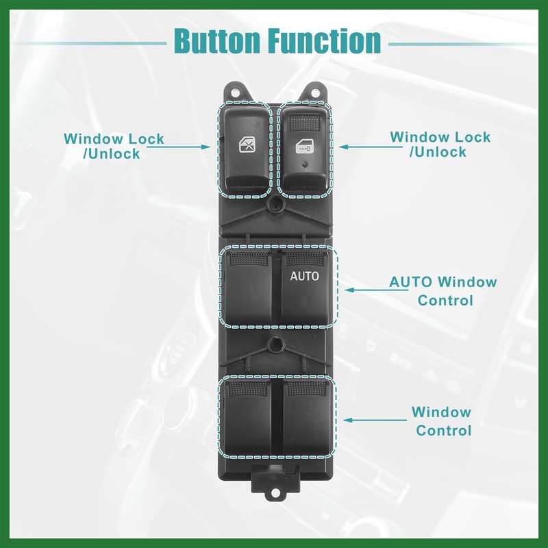Motoforti Driver Side Power Window Switch for ISUZU D-MAX PICK-UP