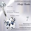 BodyBonita G23 Titanium Belly Button Rings - 14G Internally Threaded