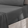 Oxford Homeware Charcoal Single Fitted Sheets -100% Brushed Microfibre 1800