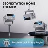 Smart Android Projector with 4K 8K Support, 600 ANSI, 360°