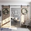 SMARTSTANDARD 10ft Heavy Duty Double Door Sliding Barn Door Hardware