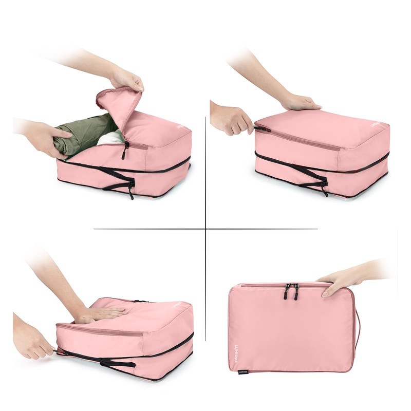 Compression Packing Cubes, Lumesner 8 Set Travel Packing Cubes for