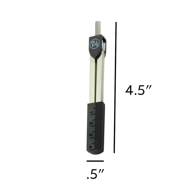 EMI Violet EKG ECG Caliper and EKG Reference Ruler Combination
