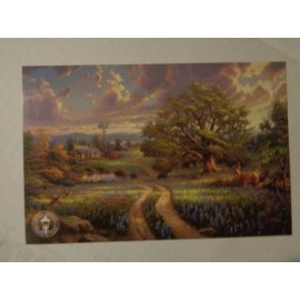 Thomas Kinkade Postcards Country Living Dealer Card