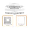 Solar Post Cap Lights Outdoor 6pack, White Waterproof Solar Powered