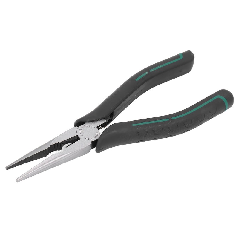 Needle Nose Pliers 8in CRV Long Mini with Non Slip