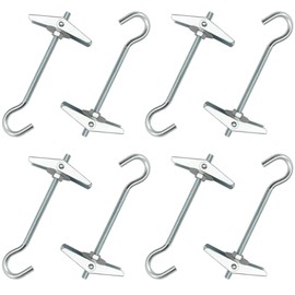 DDHOMIN 8 PCS Plasterboard Ceiling Hooks for Drywall Cavity Hollow Wall Board Plank Hanging Plants (M5)