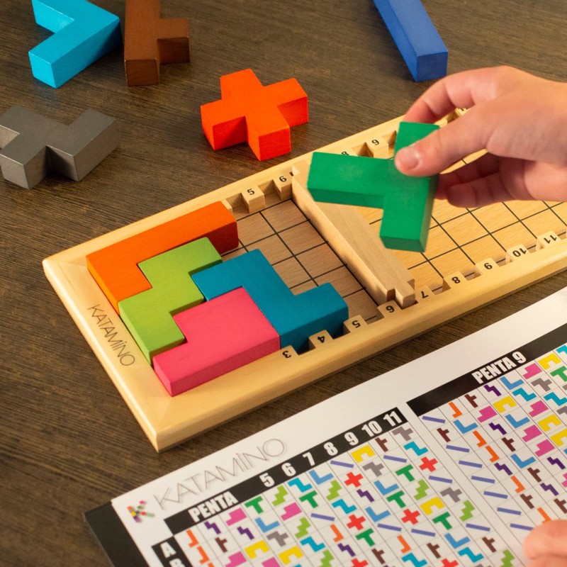 Katamino | The Original Wooden Color Shape Pattern Puzzle Game
