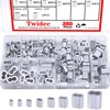 Twidec/350PCS 8 Sizes Aluminum Crimping Loop Sleeve M1.2-M6(3/64''-1/4'') Wire Rope