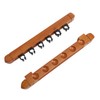 Wall Mounted Billiard Pool Cue Rack 6 Cues Wooden Billiard