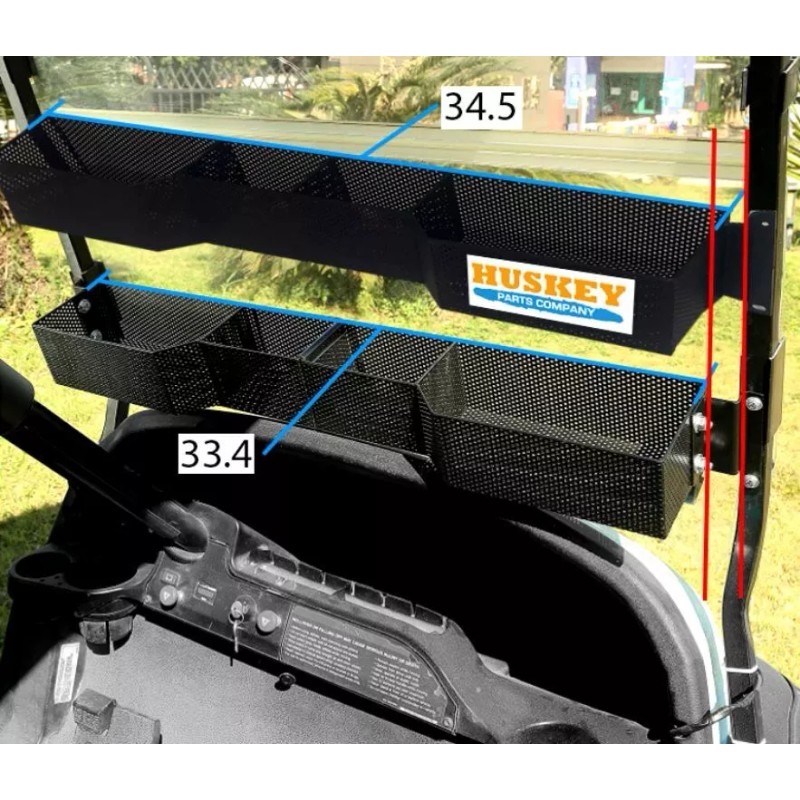 Huskey Golf Cart Front Inner Basket Dash Storage Organizer for