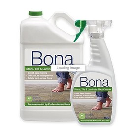 Bona 160 oz. Stone, Tile, and Laminate Floor Cleaner Refill with 22 oz. Bonus Spray Bottle