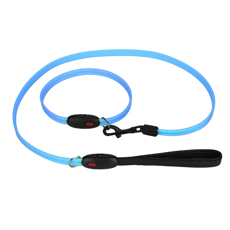 Outdoor Dog LED Collars with Leashes Set USB Rechargeable Pet