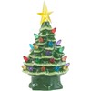 infactory Christmas Decorations: 2 Decorative Ceramic Christmas Trees with LED