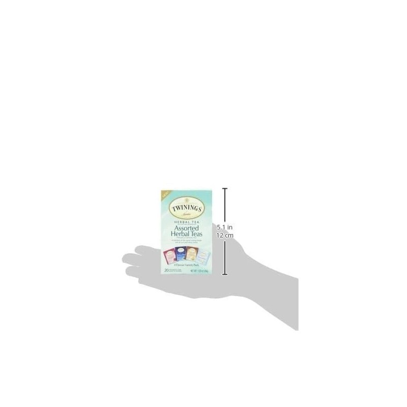 Twinings Herbal Tea Variety Pack 20 Count 6 Packs Assorted