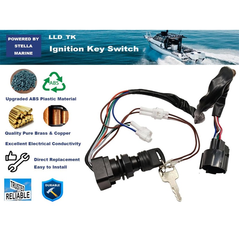 37110 93J00 Ignition Key Switch Assembly for Suzuki Outboard Remote