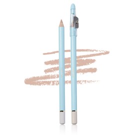 TIMAGE Teardrop Bag Pencil Concealer Pencil Cover Nolabial Line Gorgo Wire (02 Cream Beige) with Sharpener