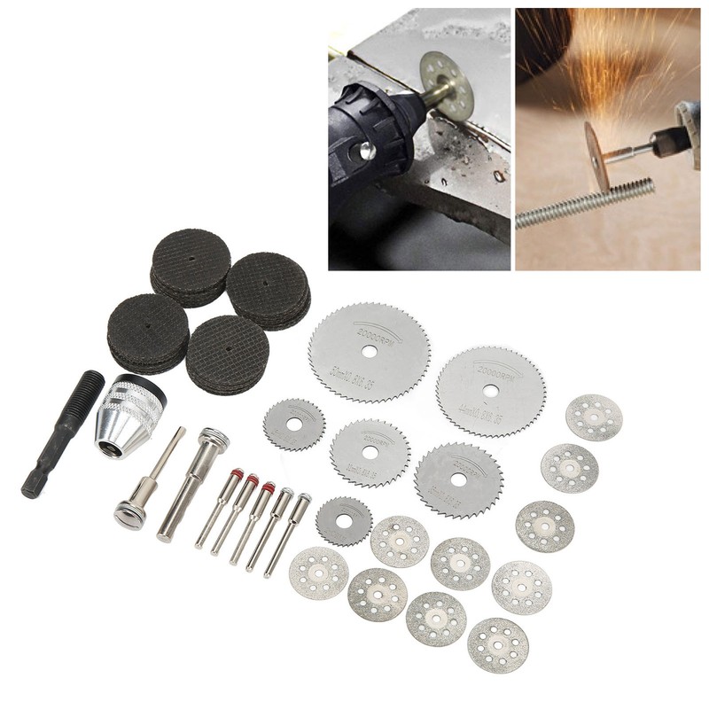 60Pcs Cutting Disc Wheel Cutter Rotary Tool Circular Saw Blade