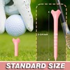 EWILLING Pink White Plastic Cute Golf Tees | Size 2-3/4