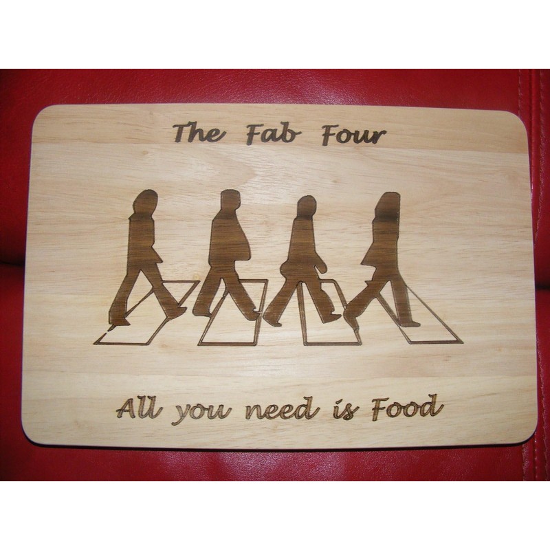 The Beatles Fab Four 4 Chopping Cutting Cheese Board Place