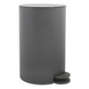 MSV Pedal bin Osaki 3l in Anthracite, Stainless-Steel 3 Litre