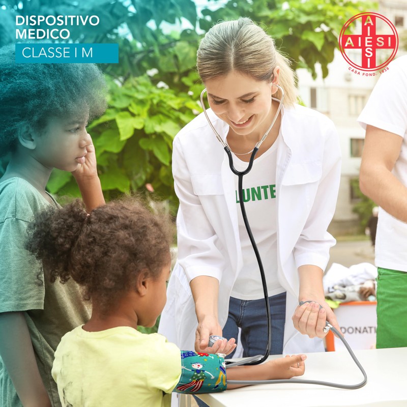 AIESI® Sfigmomanometro Manuale Professionale Pediatrico aneroide senza stetoscopio PRECISION A8,