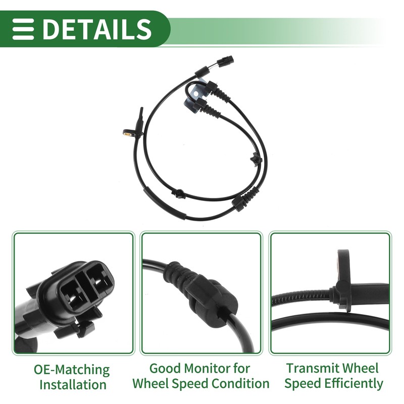 Motoforti ABS Wheel Speed Sensor ABS Sensor Anti-lock Braking System