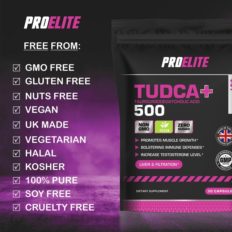 Tudca Tauroursodeoxycholic 500mg 60 Vegan Capsules | Advanced Liver Detox