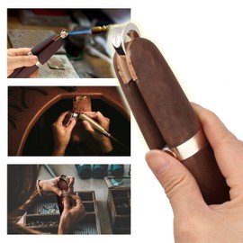 The Beadsmith Mahogany Wood Ring Clamp – Includes Wood Wedge – 6 Inches (152mm) – Jeweler’s Workbench Tool – Use to Securely Hold Rings While Polishing, Filing and Sanding