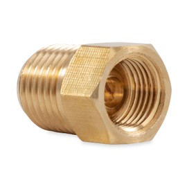 Camco 59953 Propane Fitting - 1/4" Male NPT x 1/4" Female Inverted Flare