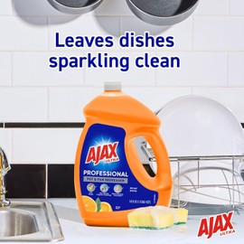 Ajax Ultra Professional Antibacterial Pot & Pan Dish Soap, Orange Scent, 145 fl. oz. (1.13 gal.), 4/Pack (61034313CT)
