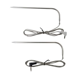 JRSHOME New Upgraded 2 Pack Meat Probe 3.5 mm/1/8 inch Plug Meat BBQ Digital Thermostat Probe for Traeger Grills