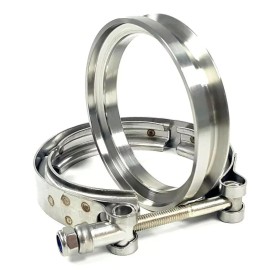 1st-racing 4.0" V-Band Flange w/ 4.21" Marmon Clamp for Borg Warner Turbo SX SX-E S200 S300