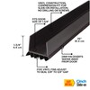 M-D Building Products 43337 Vinyl Cinch® U-Shape Slide-On Under Door