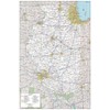 MapSherpa: Illinois State Wall Map - Compact - 16 x