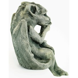 Sitting Gargoyle Concrete Statue Cement Igor French Sculpture European Cast Stone Figure All Weather Statuary Garden Statue Art
