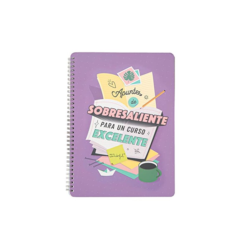 Mr. Wonderful Notebook – Protruding Notes for Excellent Course, Multi-Colour