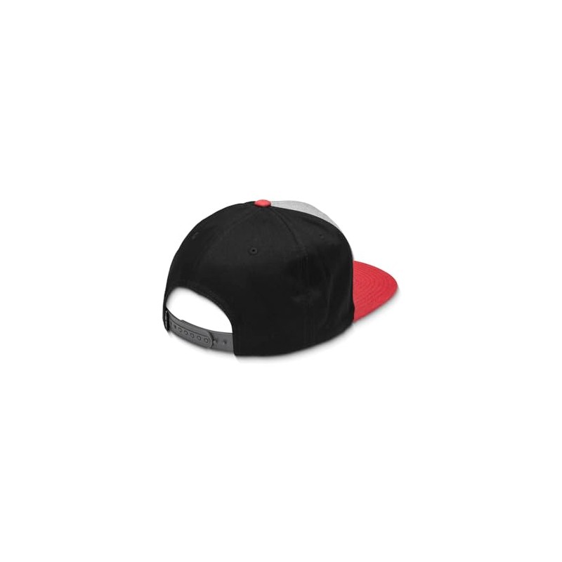 Volcom Men's Quarter Twill Snapback Hat, Cranberry