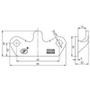 UNITRAILER Side wall fastener counterpart Z-15 Steelpress