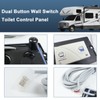 36387 Dual Button Wall Switch Toilet Control Panel Fit for