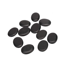 Hot Stones Massage Kit,12Pcs Smooth Basalt Hot Rocks Set,Warm Massage Rocks,Body Care Tool for Home Spa