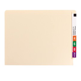 Smead End Tab File Folder, Shelf-Master Reinforced Straight-Cut Tab, Letter Size, Manila, 100 per Box (24109)