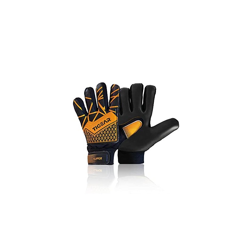TIGEAR Junior Goalkeeper Gloves with Super Grip Latex & Palm