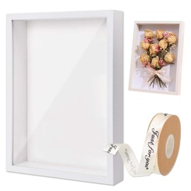 Premium Shadow Box – Versatile Memory Box Frame, Deep-Set Display Case for Memorabilia and Keepsakes – A Home Décor Statement Piece,Case Box for Memorabilia, Wedding Memories, Crafts,