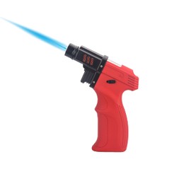 PROMISE Blow Torch, Sleek Adjustable Butane Torch, Flame Lock Cooking Torch Lighter Camping Home Use Welding Culinary Chef etc (Red)