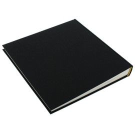 Goldbuch photo album with cut-out, Bella Vista, 25 x 25 cm, 60 white pages with glassine dividers, linen, black, 24897