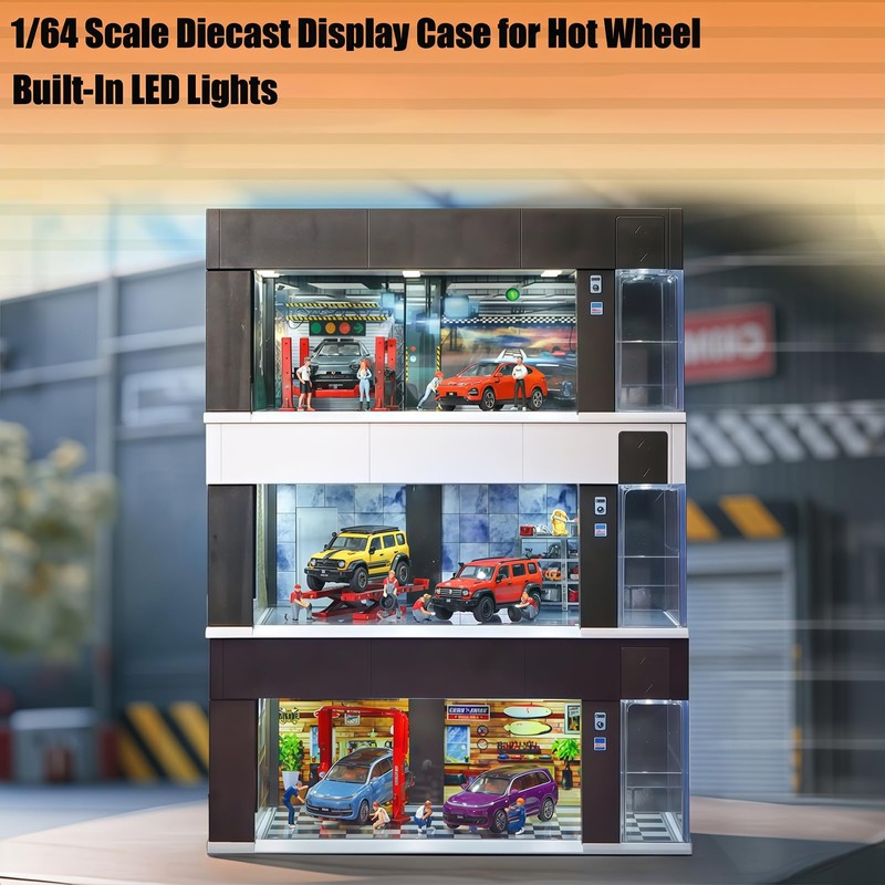 Storage for Hot Wheels 1/64 Scale Toy Car Display Case