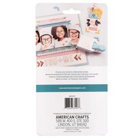 We R Memory Keepers - Perforadora de grabación en relieve WE R CRNR, esquinas de fotos de 1 pulgada (663157)